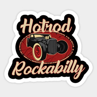 hotroad tshirt design Sticker